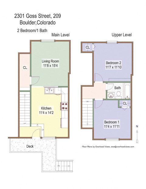 2301 Goss St #209 Floor Plan